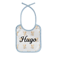 Babero Azul Personalizado con Nombre