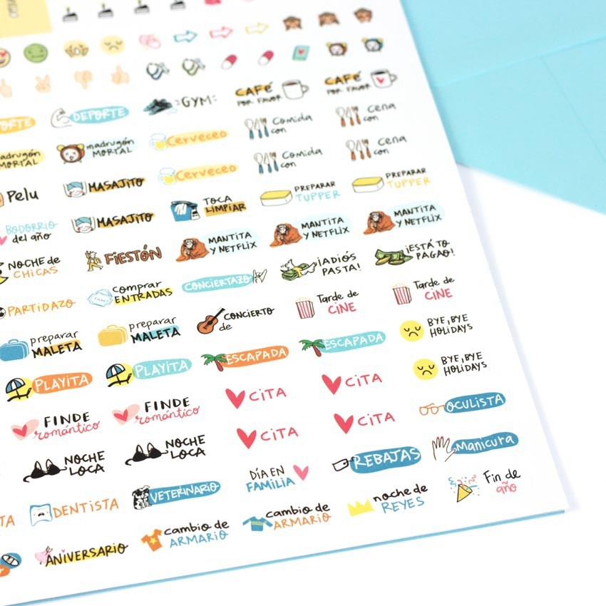 Calendario Atemporal para Parejas con +200 Pegatinas