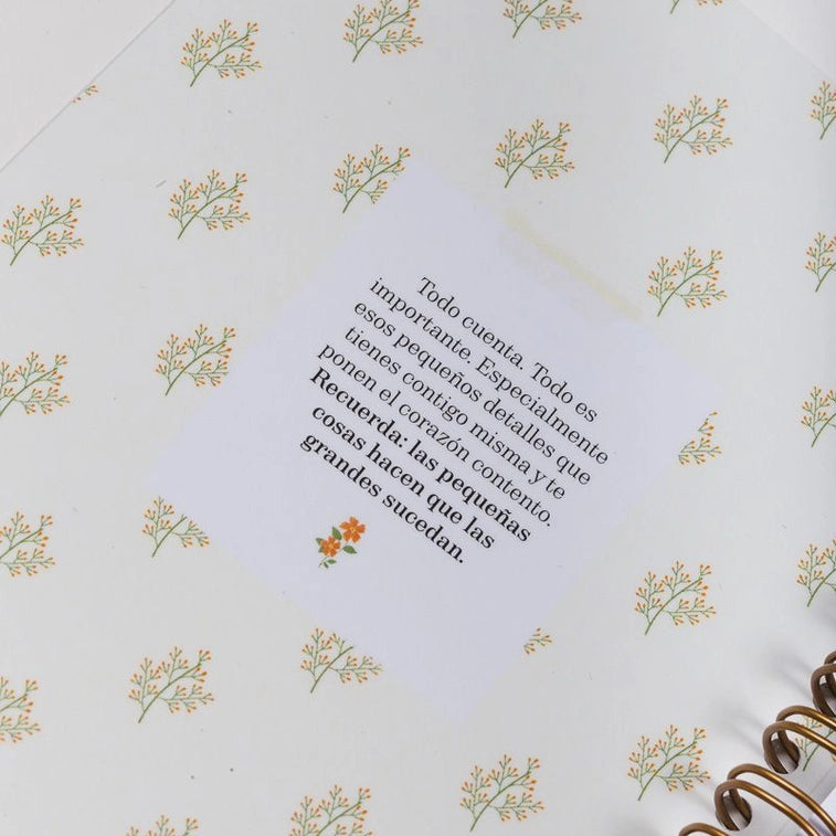Mini organizador semanal "Crece y Florece"