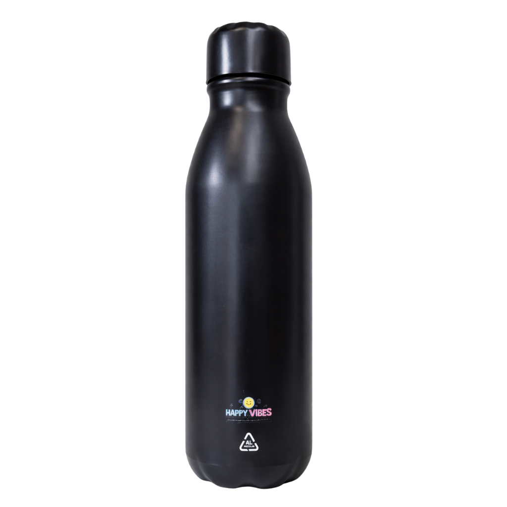 Botella motivacional “Deja que la vida fluya y que nada te influya”