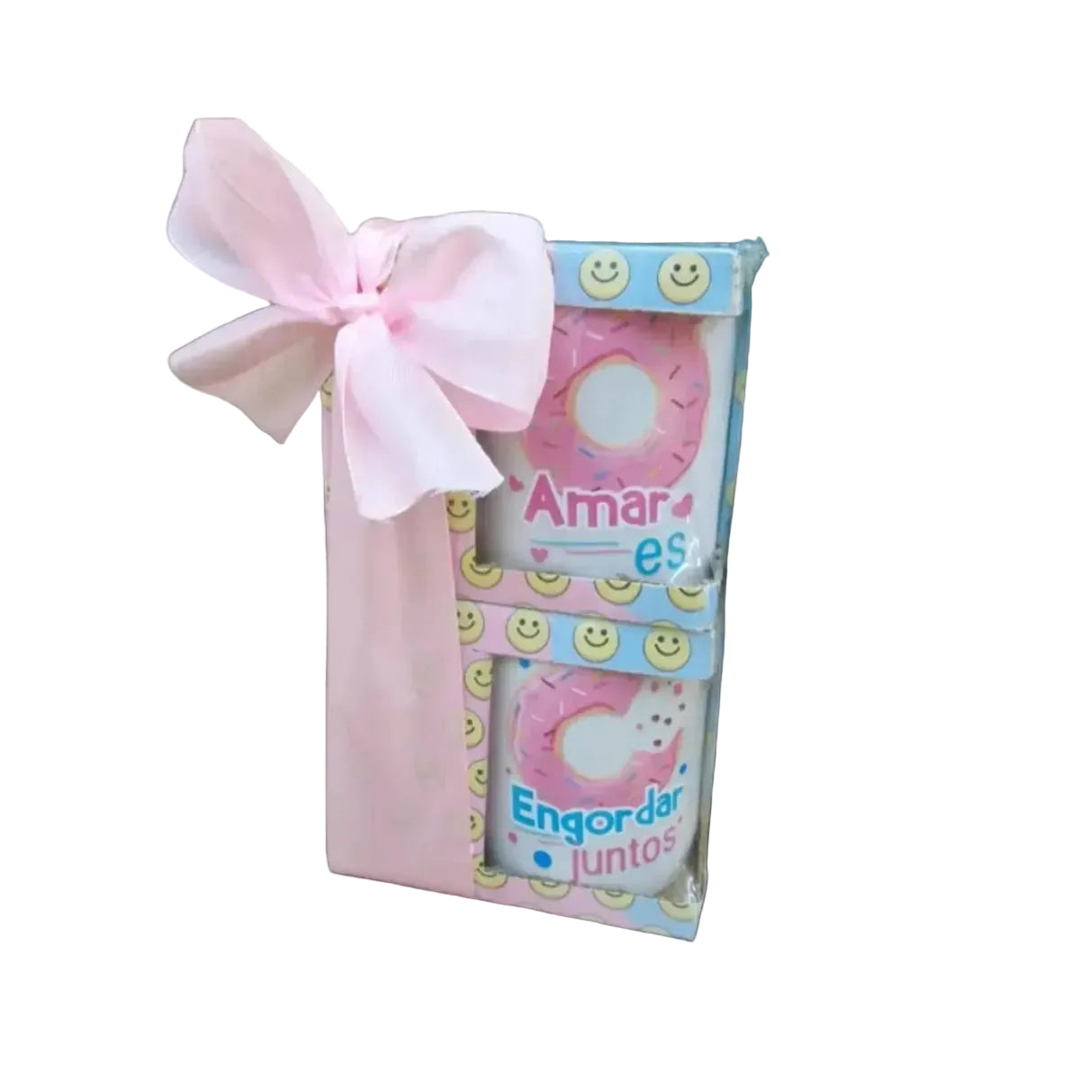 Pack 2 Tazas Pareja "Amar es Engordar Juntos"