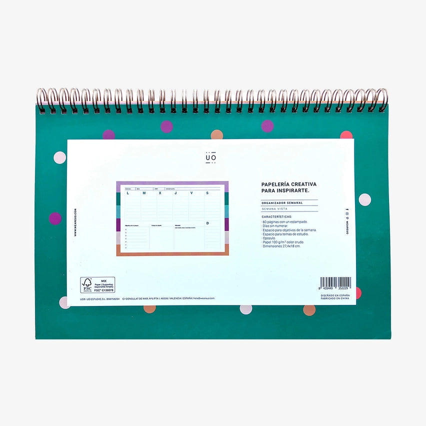 TÚ Organizador Semanal para Conquistar Metas, Opoplanner