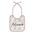 Babero Rosa Personalizado con Nombre