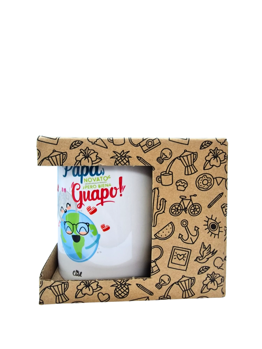 Taza "Papá Novato pero Bien Guapo"