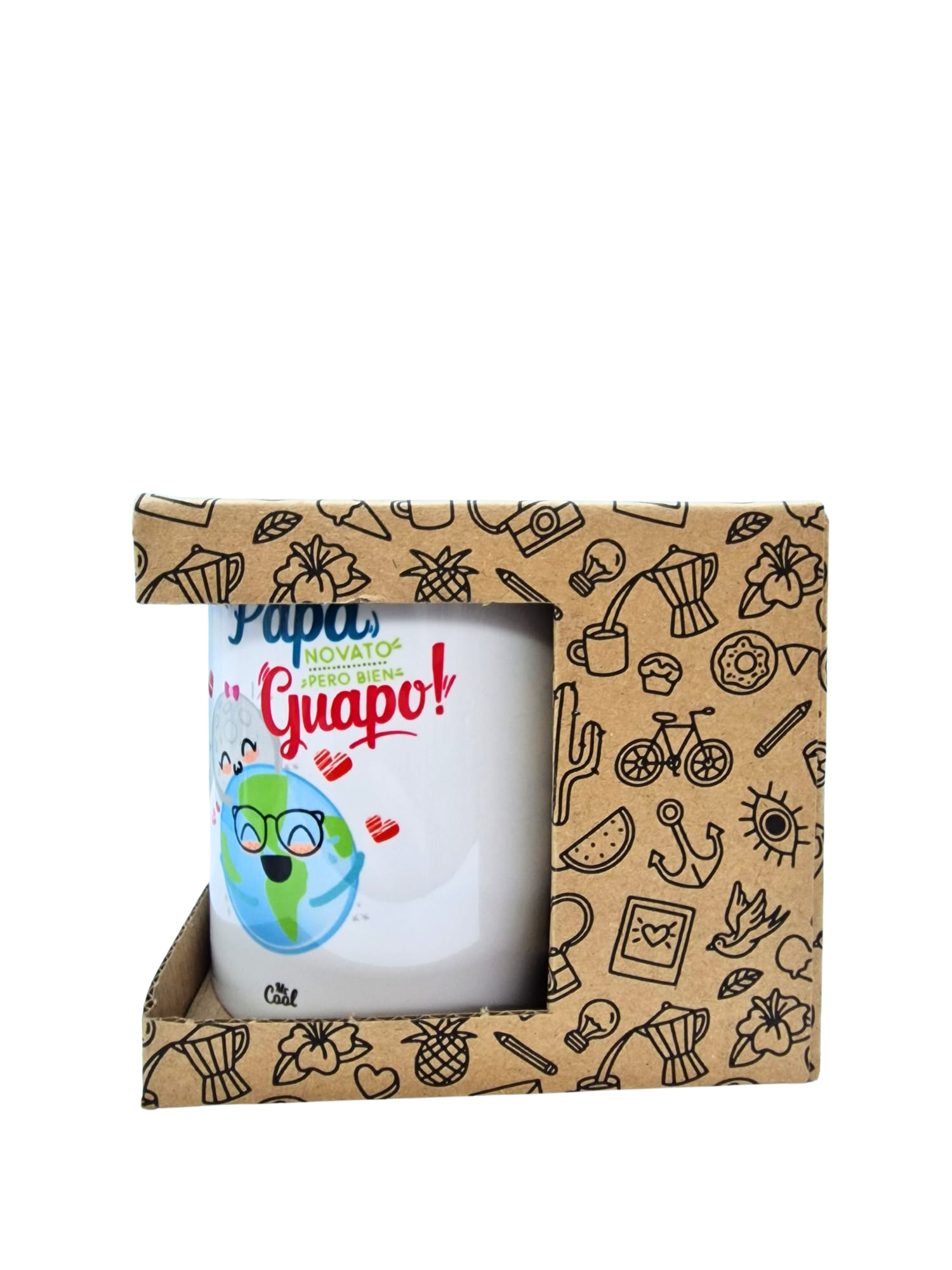 Taza "Papá Novato pero Bien Guapo"