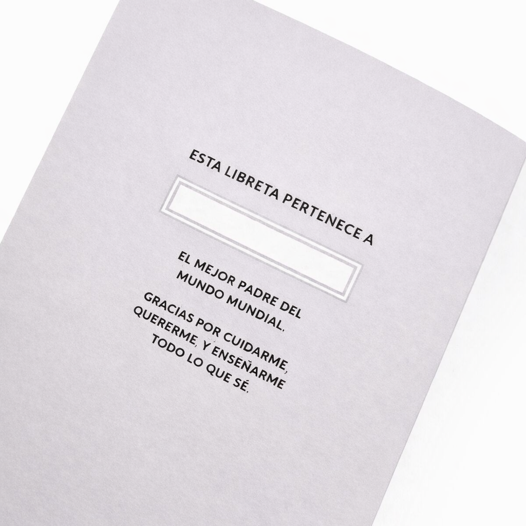 Libreta "Notas de un Padre Genial"