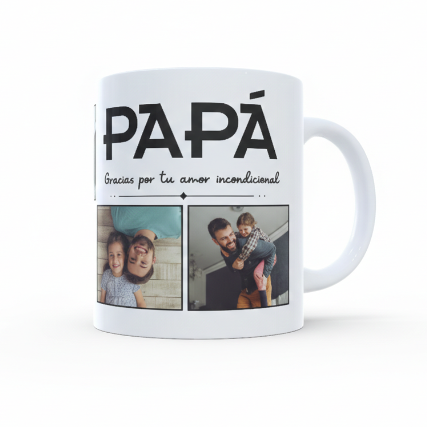 Pack "Amor Infinito": Taza Personalizada + Llavero de Corazón