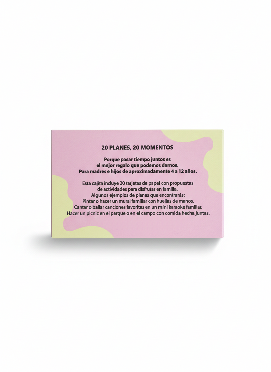20 Planes con Mamá: La Caja de Momentos Inolvidables