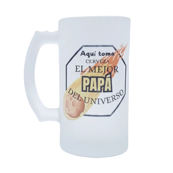 Jarra de Cerveza "El Mejor Papá del Universo"