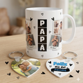 Pack Regalo "Amor Infinito": Taza Personalizada + Llavero Corazón
