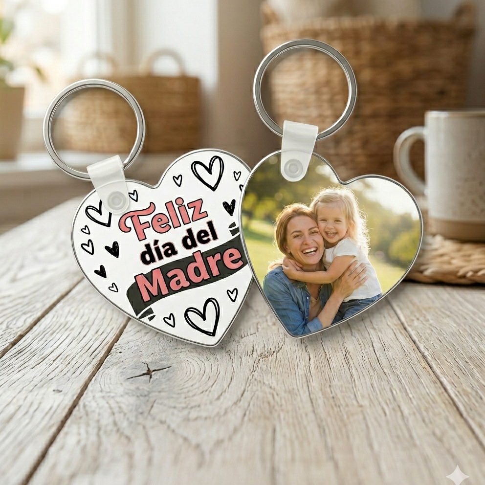 Llavero personalizado "Feliz día de la madre"