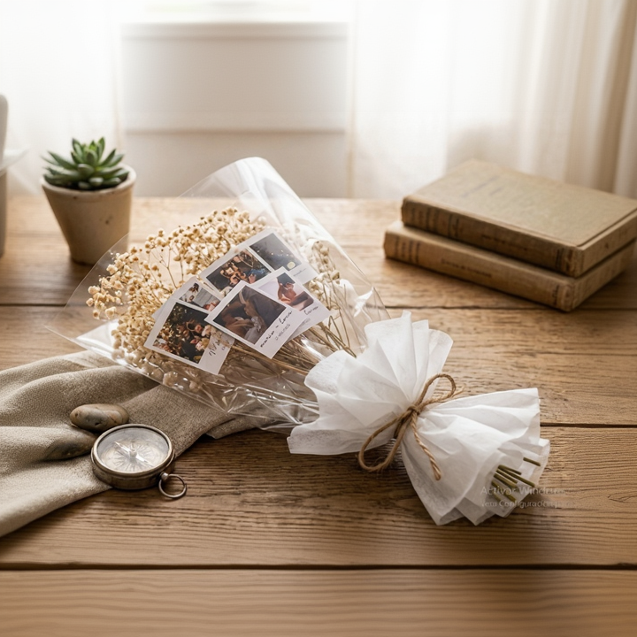 Ramo personalizado con fotos "Polaroid"