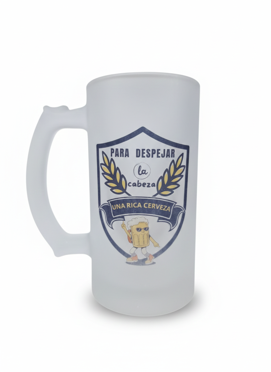 Jarra de Cerveza "Despeja la Cabeza"
