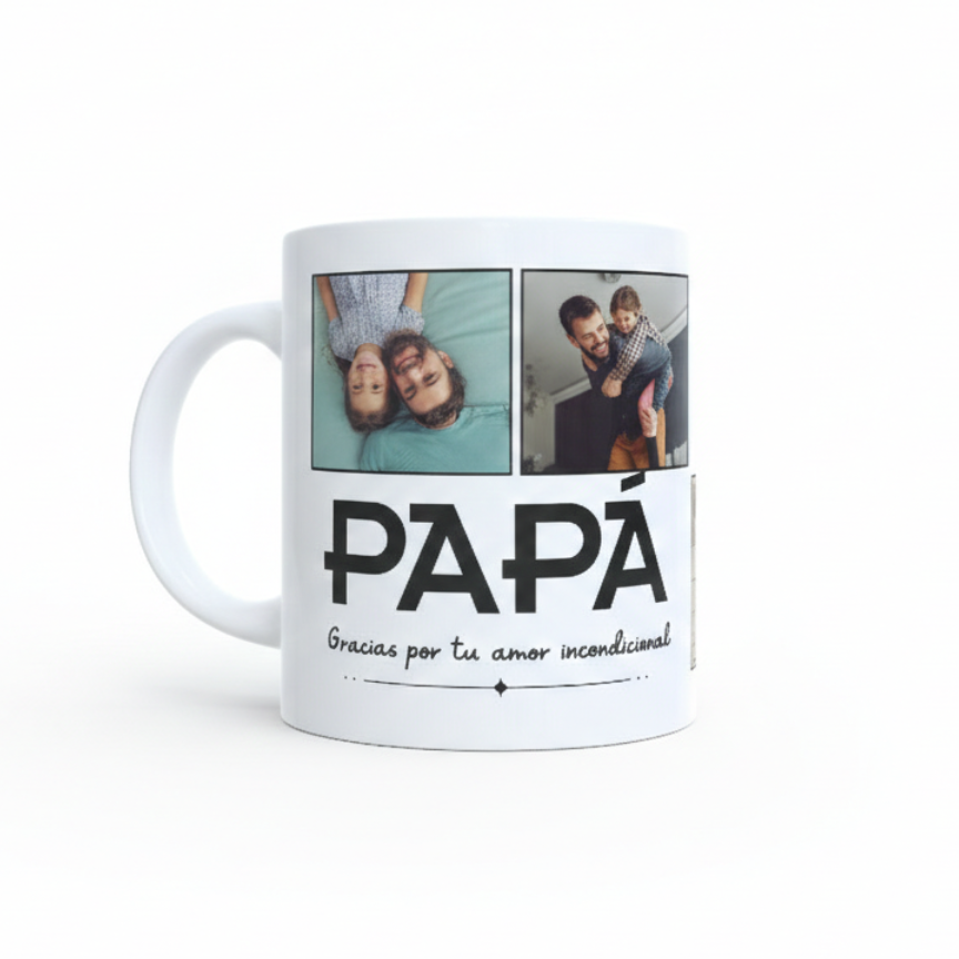 Pack "Amor Infinito": Taza Personalizada + Llavero de Corazón