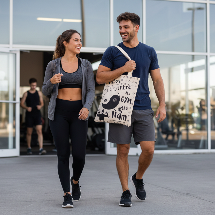 Bolsa Tote Bag - Estoy entre el Gym y el Ñam