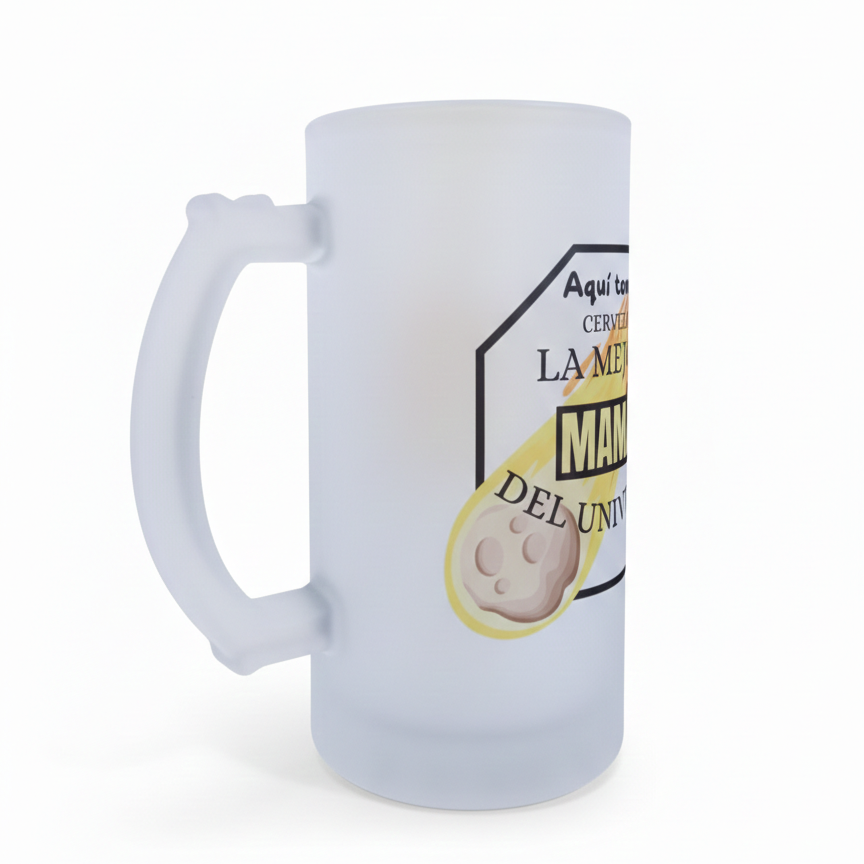 Jarra de Cerveza "La Mejor Mamá del Universo"