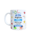 Taza Personalizada "Profesor/a, Gracias por Enseñar con el Corazón"