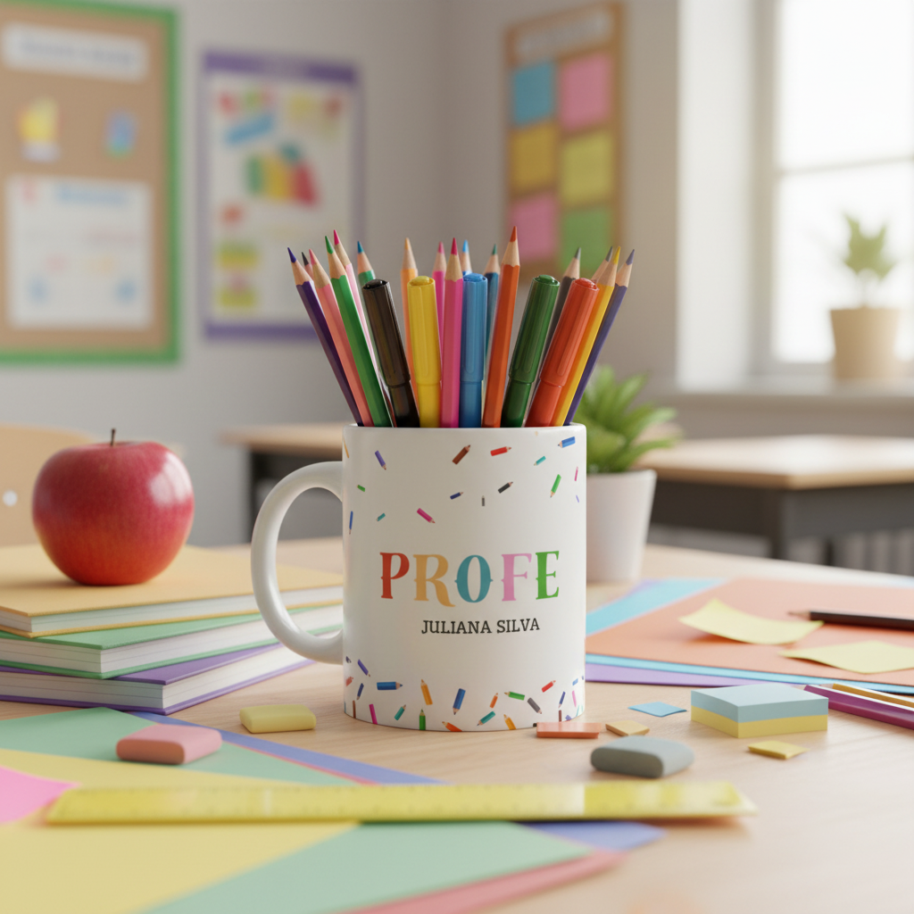 Taza "No hay mejor profesión que la de enseñar" PERSONALIZADA