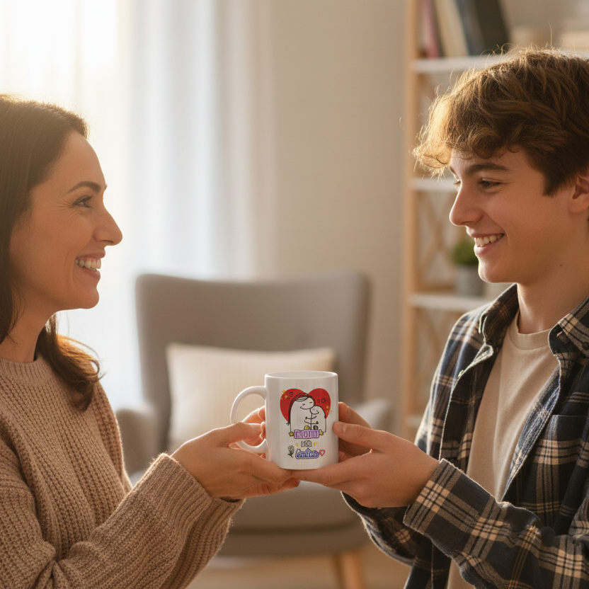 Taza "Mami eres única, por eso te quiero"