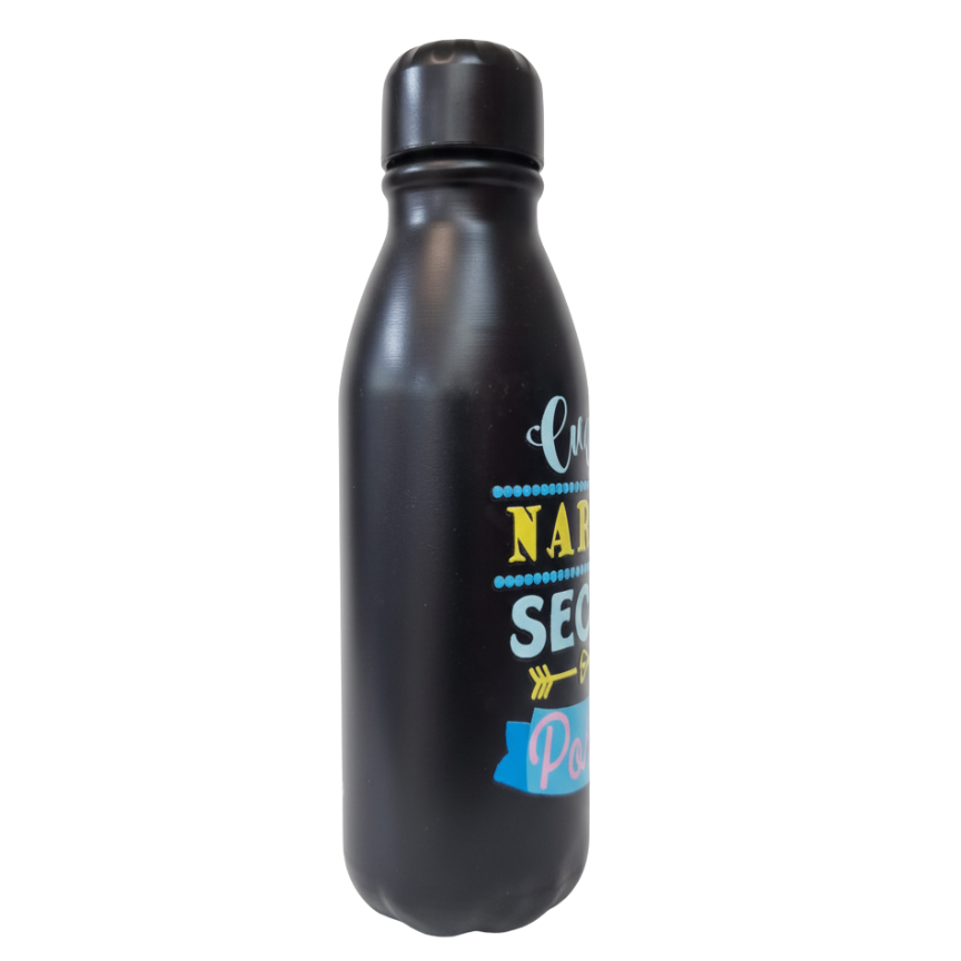 Botella motivacional “Cuando nada es seguro, todo es posible”