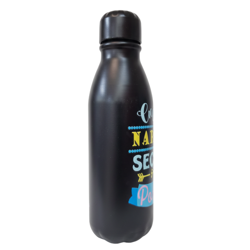 Botella motivacional “Cuando nada es seguro, todo es posible”