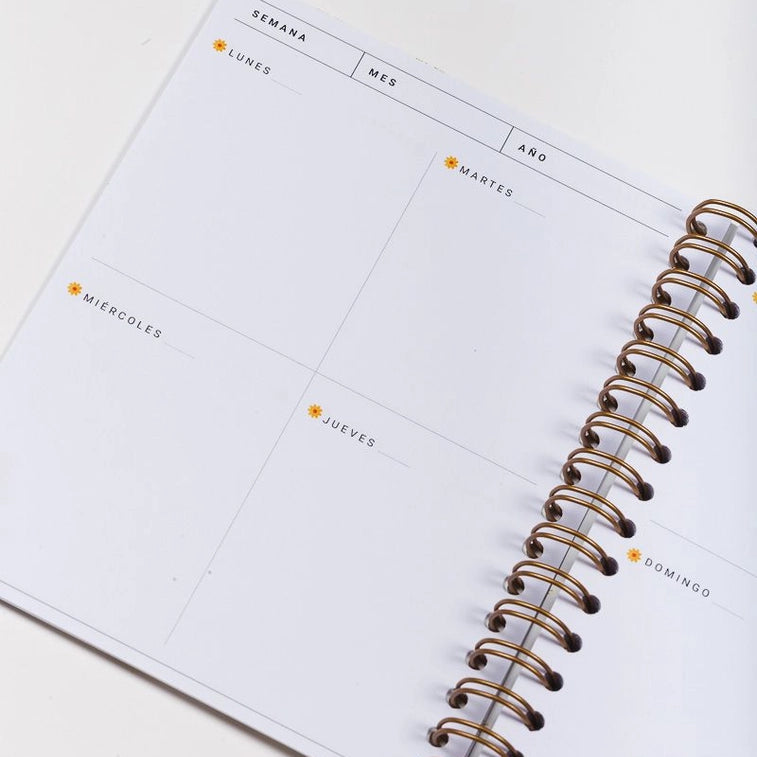 Mini organizador semanal "Crece y Florece"