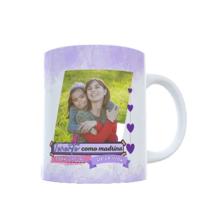 Taza "Tenerte como Madrina es un Regalo" - Personalízala con Foto