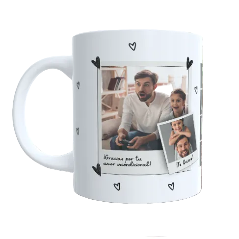 Pack Regalo "Amor Infinito": Taza Personalizada + Llavero Corazón