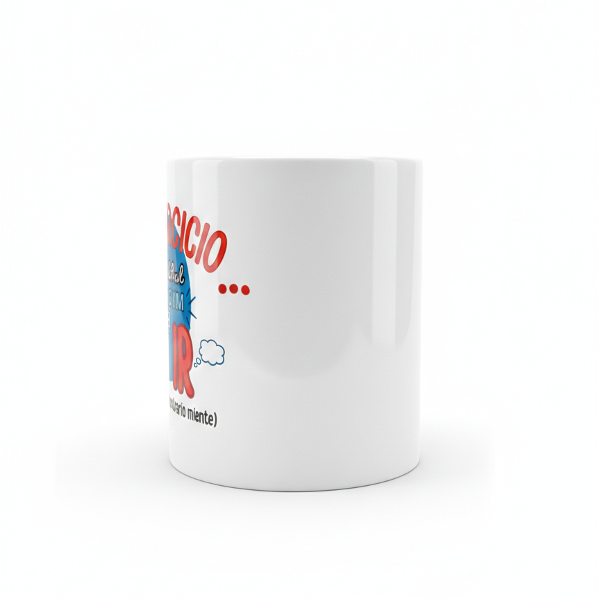 Taza Motivadora Fitness "El Ejercicio Más Difícil del Gym es Ir"