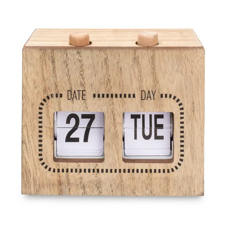 Calendario de Madera Vintage ¡El "Time-Traveler"