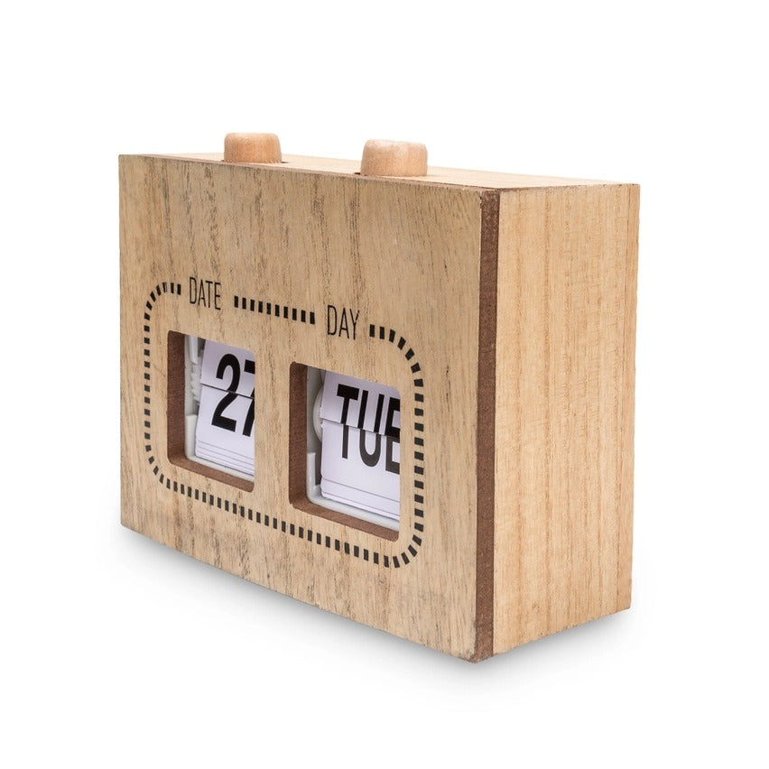 Calendario de Madera Vintage ¡El "Time-Traveler"