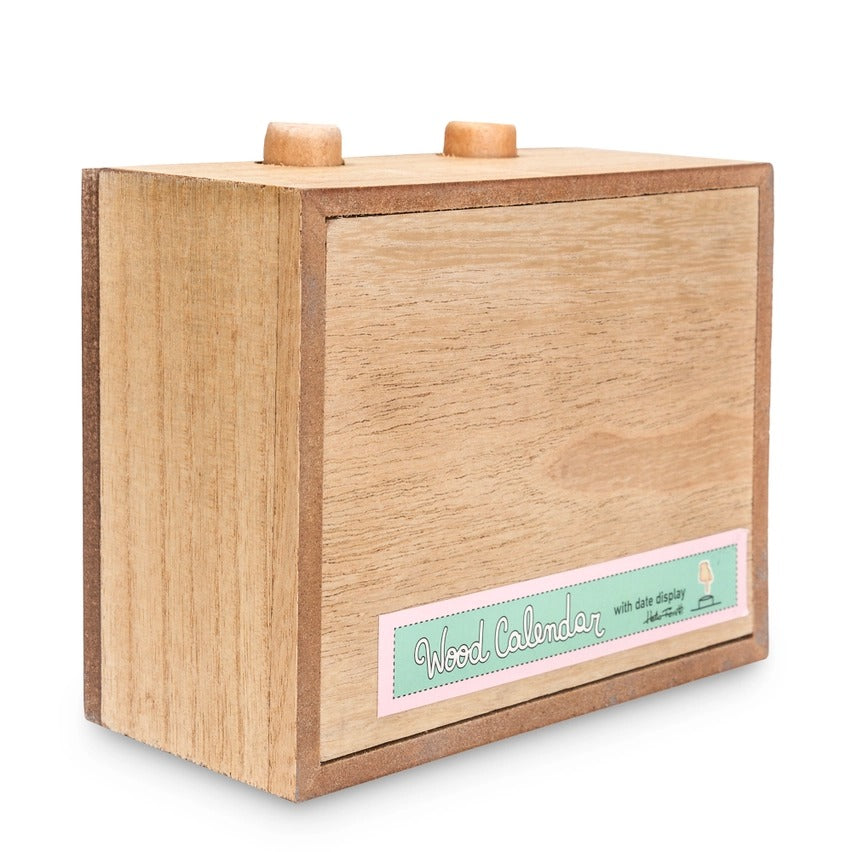 Calendario de Madera Vintage ¡El "Time-Traveler"