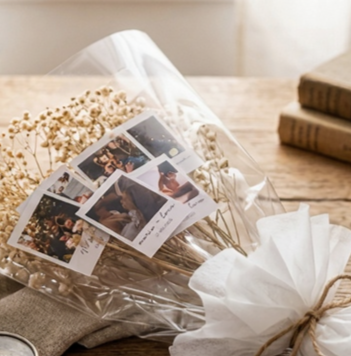 Ramo personalizado con fotos "Polaroid"